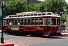 One of the Galveston Island Trolley cars operating in 2003