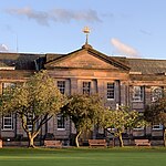 67 Colinton Road, George Watson's College, Main School, Lodge and Gatepiers, War Memorial and Rifle Range