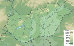 Location of Lake Szelid in Hungary.