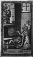 Sick St. Adalbert promised as a child at the altar to the Virgin Mary in Rosa Boemica (1668), after Karel Škréta