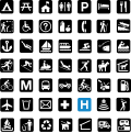Image 32Graphic symbols are often functionalist and anonymous, as these pictographs from the US National Park Service illustrate. (from Graphic design)