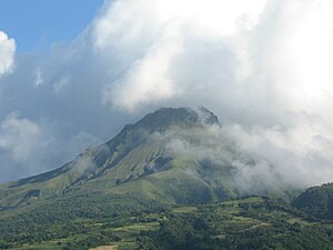Montagne Pelée is the highest point of the island, the Lesser Antilles archipelago and French Région Martinique.