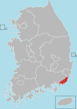 釜山广域市位置图
