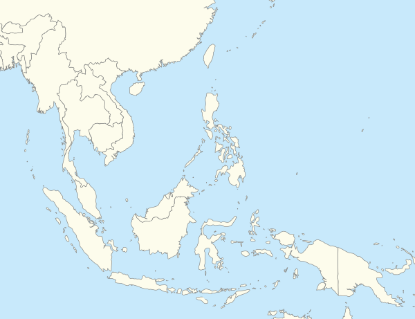 东南亚海洋、主要海湾及海峡位置图