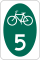 New York State Bicycle Route 5 marker
