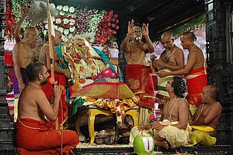 Celebrations at Sita Ramachandraswamy temple, Bhadrachalam (Telangana)
