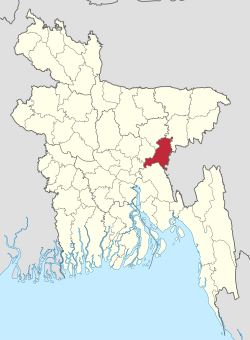 Expandable map of Brahmanbaria District