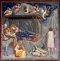 Giotto (1267–1337): Nativity with an uninvolved Joseph but without Salome