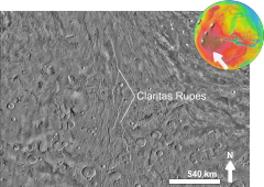 热辐射成像系统拍摄的克拉里塔斯峭壁白昼图像。