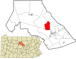 Location in Clinton County and the state of Pennsylvania.