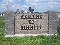 Dimmitt welcome sign