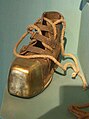 Diver's boot on display at the Aberdeen Maritime Museum