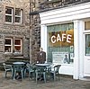 Cafe used as a filming location in Holmfirth, West Yorkshire