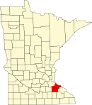 古德休县在明尼苏达州的位置