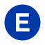 "E" train symbol