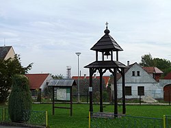 Belfry in the centre of Netřebice