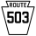 Pennsylvania Route 503 marker