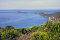 The iles sanguinaires and views of la Parata from the sentier des crêtes