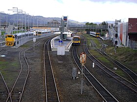 An overview of a railway station