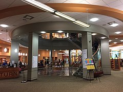 Interior of Rockville Memorial Library in 2018