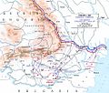 The Romanian Front in 1916-1917. Rebreanu was assigned to the Ghimeș Pass area and tried going from west to east.