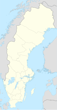 Map showing the location of Jaktstuguskogen Nature Reserve