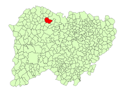 Location in Salamanca