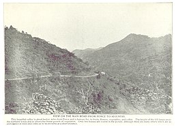 The Ponce-Adjuntas Road in Ponce in 1899