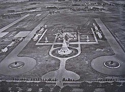 Historical hotograph of the temple from above