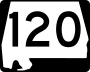 State Route 120 marker