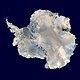 Satellite map of Antarctica (Blue Marble data)