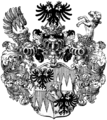 Ornate coat of arms of the Attems Family