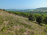 The land of Bulverton can be seen in the top right portion of the picture, taken from Fire Beacon Hill.
