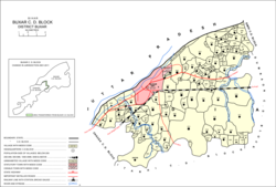 Map of Buxar in Buxar block