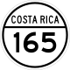 National Secondary Route 165 shield}}