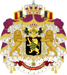 Coat of arms of Leopold II and Albert I, 1865-1921