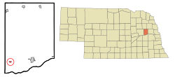 Location of Richland, Nebraska