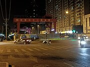 建设中的公园南路站（2022年5月）