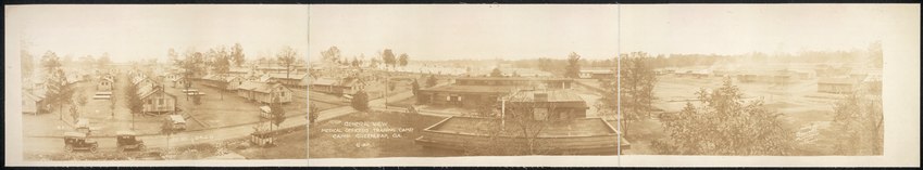 Panoramic picture of a military camp