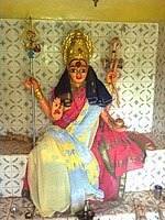The goddess Muthyalamma, the kuladevata of Gudilova