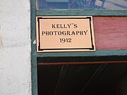 Kelly's Photography 1912 sign