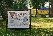 Sachsenhausen Todesmarsch (death march) route marker