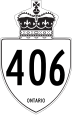 Highway 406 marker