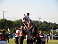 The Rogues securing a lineout against Detroit RFC