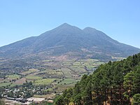 The San Vicente volcano in El Salvador