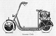 A blueprint of the ČAS Scooter