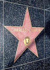 Photograph of Charlie Chaplin's star on the Walk of Fame