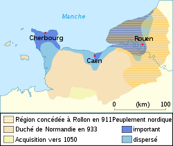 诺曼底公国的扩张，911－1050年