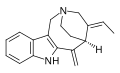 The chemical structure of apparicine