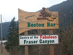 Boston Bar's welcome sign